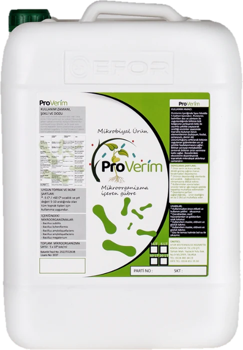 Proverim mikroorganizmalı gübre 20 litre bidon